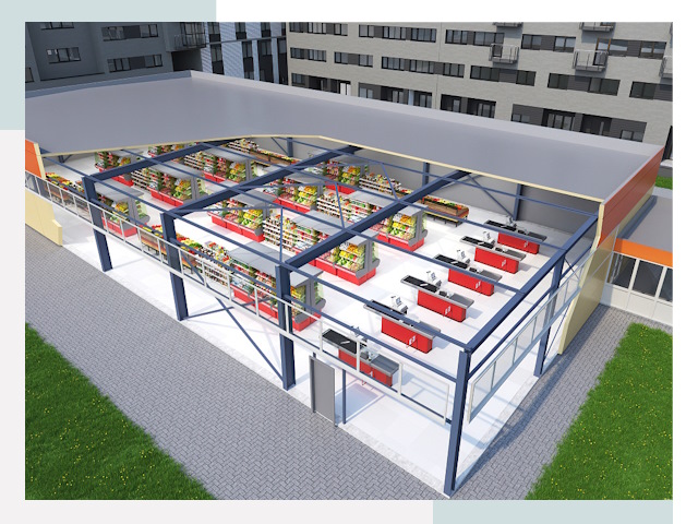 Строительство магазинов в Нальчик от 622 руб. за м²