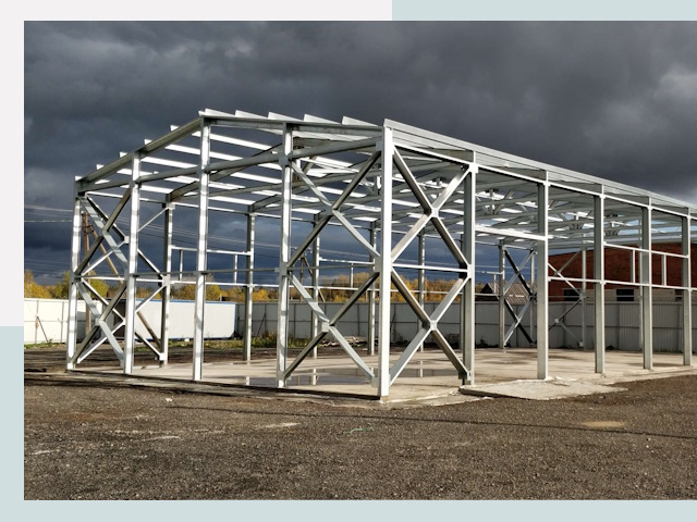 Двускатные ангары в Нальчик от 622 руб. за квадрат