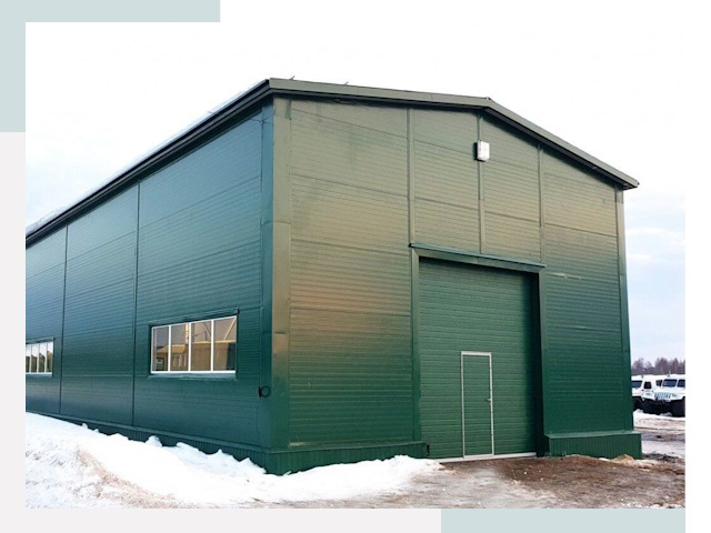 Двускатные ангары в Нальчике