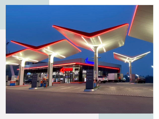 Навесы для АЗС в Нальчике