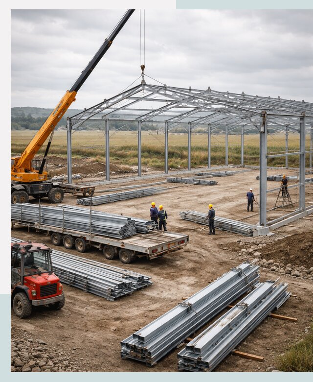 Строительство ангаров для сельхозтехники в Нальчике под ключ