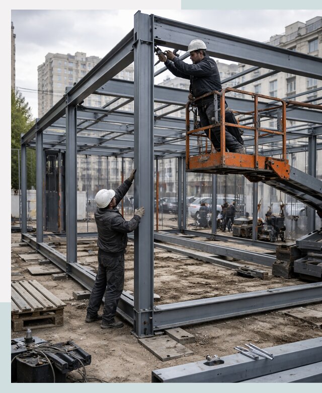 Строительство и монтаж торговых павильонов под ключ в Нальчике